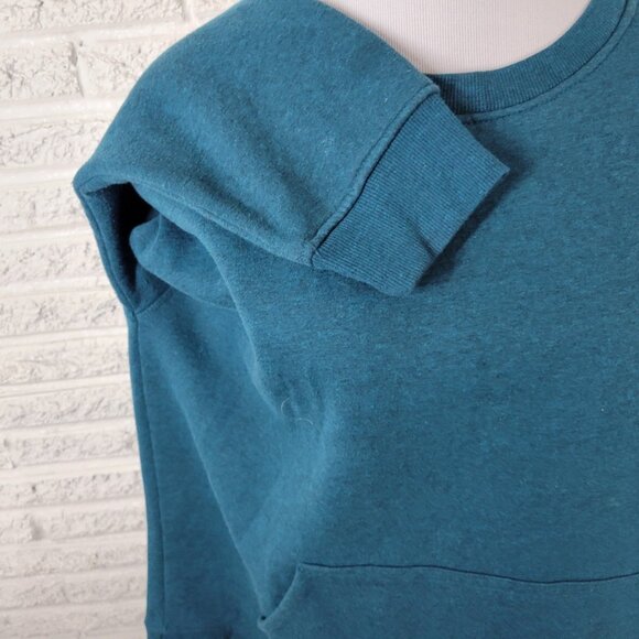 Danskin Womens Sweatshirt XXL Plus Long Sleeve Blue Green Cotton Blend SWE23E - Picture 5 of 9